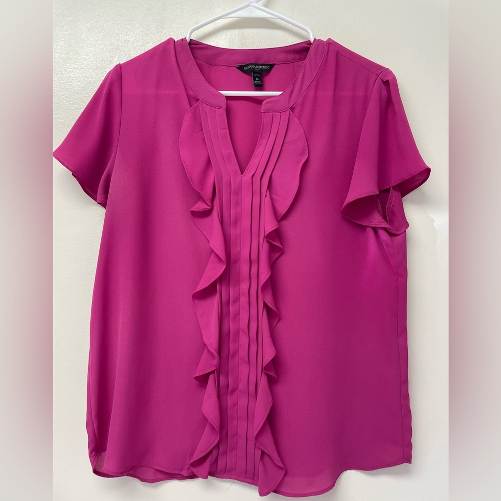 Banana Republic Fuchsia Blouse